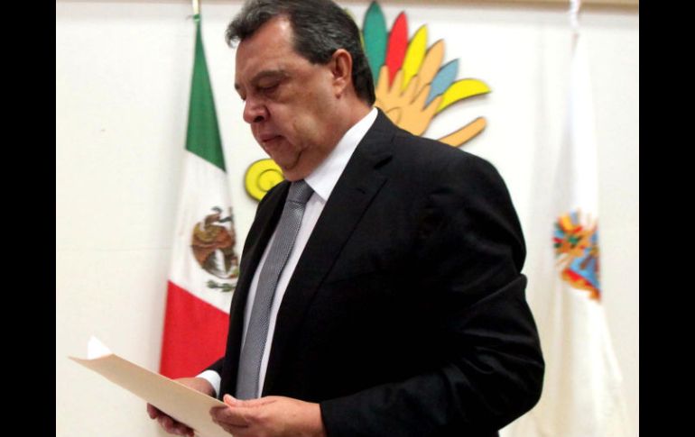 El coodinador del PAN, Jorge Luis Preciado, dice que su salida no resuelve el problema de Guerrero. SUN / J. Serratos