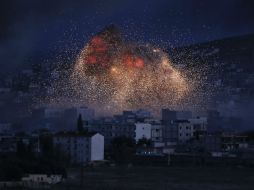 Tan sólo Estados Unidos ha lanzado cuatro ataques en esta semana a la ciudad siria. AP / L. Pitakaris