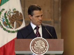 Peña Nieto, durante la V Reunión de la Conferencia Permanente de Congresos Locales (Copecol). ESPECIAL / Gobierno de la República