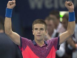 El joven tenista se encuentra en el puesto 124 del ranking mundial. EFE / G. Kefalas