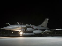 París ha asignado nueve cazas Rafale, un avión de aprovisionamiento en vuelo C-135 y un avión de patrulla marítima Atlantique 2. AFP /