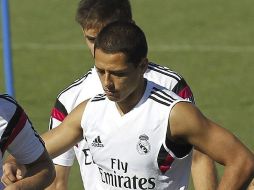 Javier ''Chicharito'' Hernández seguirá esperando otra oportunidad para lucir su juego con el Real Madrid. EFE / ARCHIVO