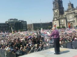 El político comprometió a sus seguidores a apoyar a Morena. TWITTER / @LaydaSansores