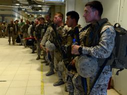 Todavía no se da a conocer la fecha efectiva de partida de las tropas por razones de seguridad. AFP / W. Hosar