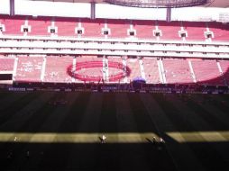 Así lucía el estadio Omnilife minutos antes del juego entre Chivas y Xolos. EL INFORMADOR / J. Robles