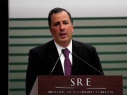 El secretario de Relaciones Exteriores reitera la decisión del gobierno de Peña Nieto para fortalecer su capacidad institucional. NTX / ARCHIVO