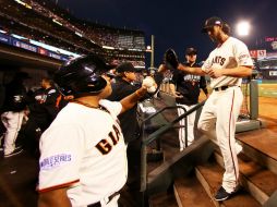 Madison Bumgarner sigue demostrando ser el mejor de los Gigantes. AFP / Elsa