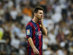 El club dijo que Lío había hecho ejercicios específicos en el entrenamiento de hoy pero no está lastimado. AFP / D. Pozo