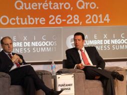 El titular de la Concamin, Francisco Funtanet en su participacipación de la Cumbre de Negocios en Querétaro. TWITTER / @CONCAMIN
