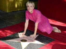 La interprete de 'Penny' estuvo acompañada por sus compañeros de la serie y algunos productores que han marcado su carrera. EFE / M. Nelson.