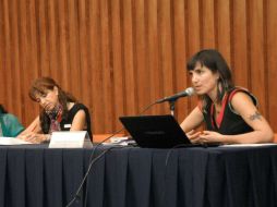 Daniela Díaz, investigadora de FUNDAR, hace un llamado a Diputados a que aumente recursos. NTX / ARCHIVO