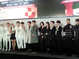 El cartel del Music Bank México está integrado por BTS, Ailee, Exo K, Girl's Day, BAP, INFINITE, y Beast. SUN / J. Mérida