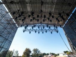Los promotores del festival informan que los avances del montaje se encuentran en 50% y esperan que el sábado estén en un 85%. TWITTER / @CoordenadaGDL
