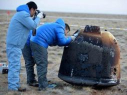 Apodada como 'Xiaofei', el vehículo experimental aterrizó esta madrugada en la región de Siziwang. TWITTER / @ESAstro_trainer