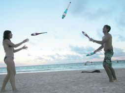 Las playas de Quintana Roo, como si hubieran sido labradas de forma divina, saludan a los visitantes. AFP / P. Pardo