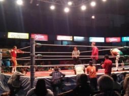 La lucha estelar estuvo a cargo de Titán y Volador Jr por el bando de los técnicos. EL INFORMADOR / A. Rodríguez