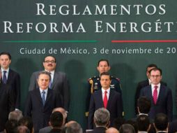 Las declaraciones se realizan en el marco de la presentación de los Reglamentos de la reforma energética. FACEBOOK / Enrique Peña Nieto
