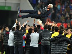 Lippi deja su lugar en el Guangzhou Evergrande después de un tricampeonato, será sustiuído por Fabio Cannavaro. AFP / C. Out