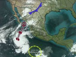 Según el pronóstico, en las siguientes horas, ''Vance'' mantendrá lluvias intensas en áreas de Sinaloa, Nayarit y Durango. YOUTUBE / smnmexico