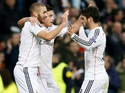 El único tanto del Real Madrid fue marcado por Benzema. EFE / J. Martín