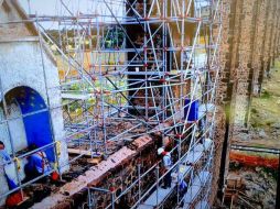 En el proceso de reconstrucción fueron utilizadas técnicas autóctonas, además de combinación y corte de piedras. TWITTER / @Conaculta