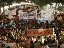 Estimaciones de autoridades dieron a conocer que a la manifestación asistieron poco más de 20 mil personas. EFE / J. Méndez