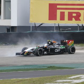 Pérez y Gutiérrez sufren en prácticas del GP de Brasil