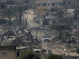 Las explosiones se produjeron en el oeste de Gaza, antes del alba. AP / A. Hana