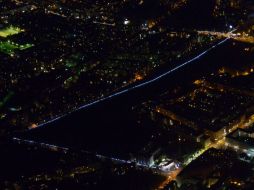 Este domingo, los globos colocados en lo que era el Muro serán soltados como un símbolo de su destrucción. AFP / R. Jensen