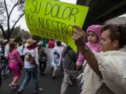 La marcha ha recibido apoyo y ánimo por parte de los ciudadanos. SUN / G. Espinosa