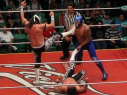 Los cuatro gladiadores mostraron sus virtudes sobre el cuadrilátero. EL INFORMADOR / A. Hinojosa