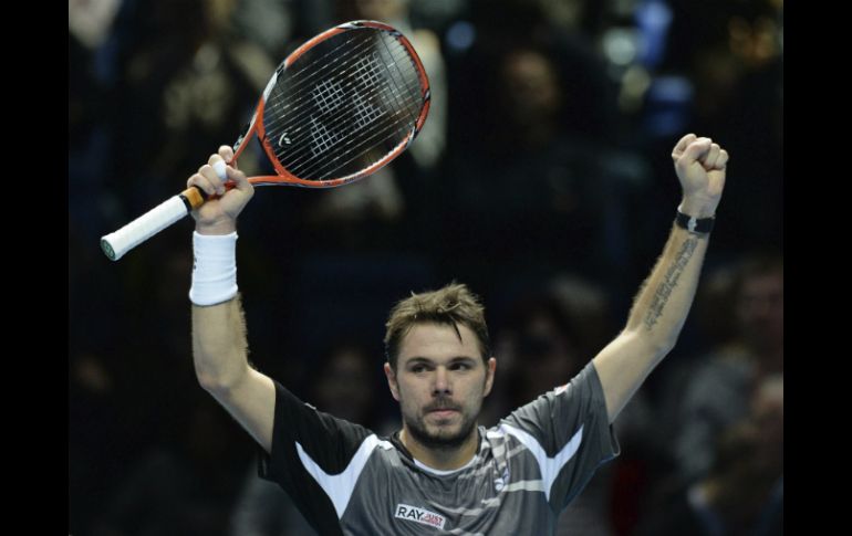Stan Wawrinka busca sumar los puntos para mantener su cuart lugar en el ránking al cierre de temporada, la mejor de su carrera. EFE / F. Arrizabalaga