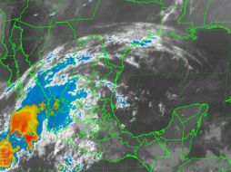 La baja presión se ubica a 358 kilómetros al sur-suroeste de Cabo San Lucas. ESPECIAL / smn.cna.gob.mx