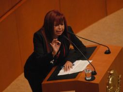 Por su parte, Layda Sansores, denuncia que existe un acuerdo previo para designar a González Pérez. NTX / ARCHIVO