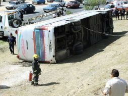 El servicio público venía de San Luis Potosí y perdió los frenos en el poblado Huertas San Pedro. NTX / ARCHIVO