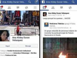 A Ana Alidey se le conoció en redes sociales como 'LadyCaasim' por sus comentarios sobre la quema en Palacio Nacional. FACEBOOK / Ana Alidey Durán Velásquez
