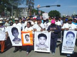 Sostuvo que la protesta magisterial va a continuar y sólo va a parar, en cuanto el gobierno presente con vida a los 43 normalistas. EFE / Quadratín