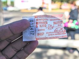 Servicios y transportes. Un boleto de la ruta 24 que ampara el seguro del viajero al abordar la unidad. EL INFORMADOR / A. Hernández