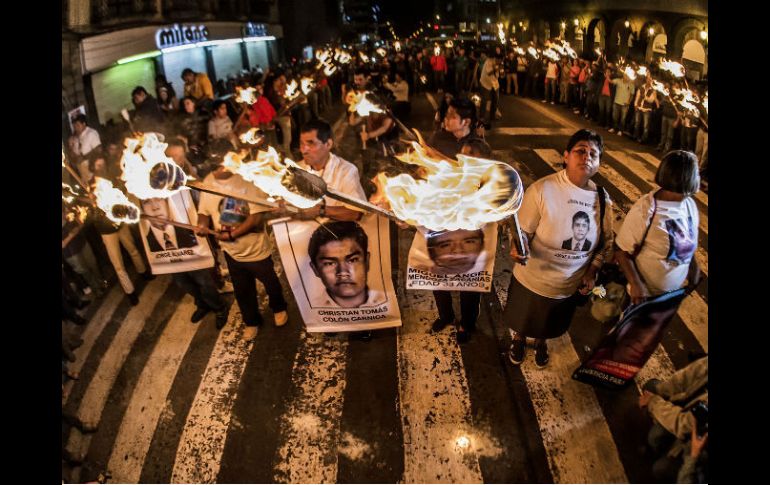 Guadalajara se ha unido a las protestas. Aquí una imagen de la manifestación de este 18 de Nov. EL INFORMADOR / A. Hernández