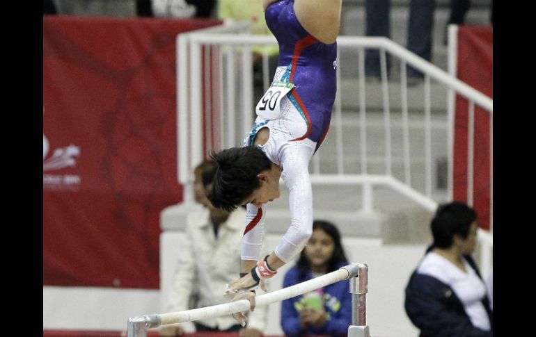 La gimnasta fue nominada por la Federación Internacional de Gimansia como la más elegante. EFE / J. Arguedas