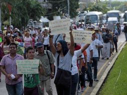 Son dos caravanas, que suman un total de 10 camiones, las que han arribado hasta el momento SUN / ARCHIVO