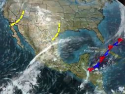 En la Península de Yucatán, las lluvias serán fuertes, por la entrada de humedad de Océano Pacífico, Golfo de México y mar Caribe. YOUTUBE / smnmexico
