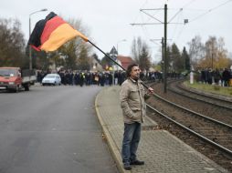 Cerca de quinientas personas protestan en Berlín contra la creación de un centro de acogida para refugiados. AFP / O. Andersen
