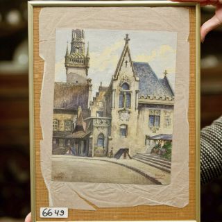 Subastan acuarela pintada por Hitler por 130 mil euros