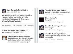 Sus publicaciones causaron descontento y repudio en el estado. ESPECIAL / Facebook