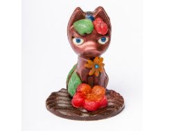 El dulce de chocolate tiene la forma de un perro Xoloitzcuintle. NTX /