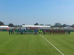 Selecciones femeniles de hockey sobre pasto en el campo del Centro de Alto Rendimiento. TWITTER / @JVeracruz2014