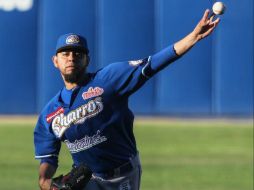 El zurdo abridor de Charros, Marco Antonio Tovar se llevó su quinta victoria. TWITTER / @charrosbeisbol