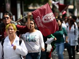 Los alumnos exigen la creación de un Consejo Universitario y dialogar con las autoridades para que se resuelva su petición. SUN / ARCHIVO