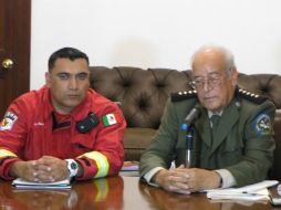 El director de la Unidad Estatal de Protección Civil, Trinidad López Rivas en rueda de prensa (I). EL INFORMADOR /
